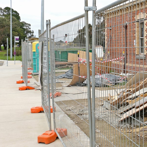 what's the process for booking the removal of the temporary fence once my job or even is finished